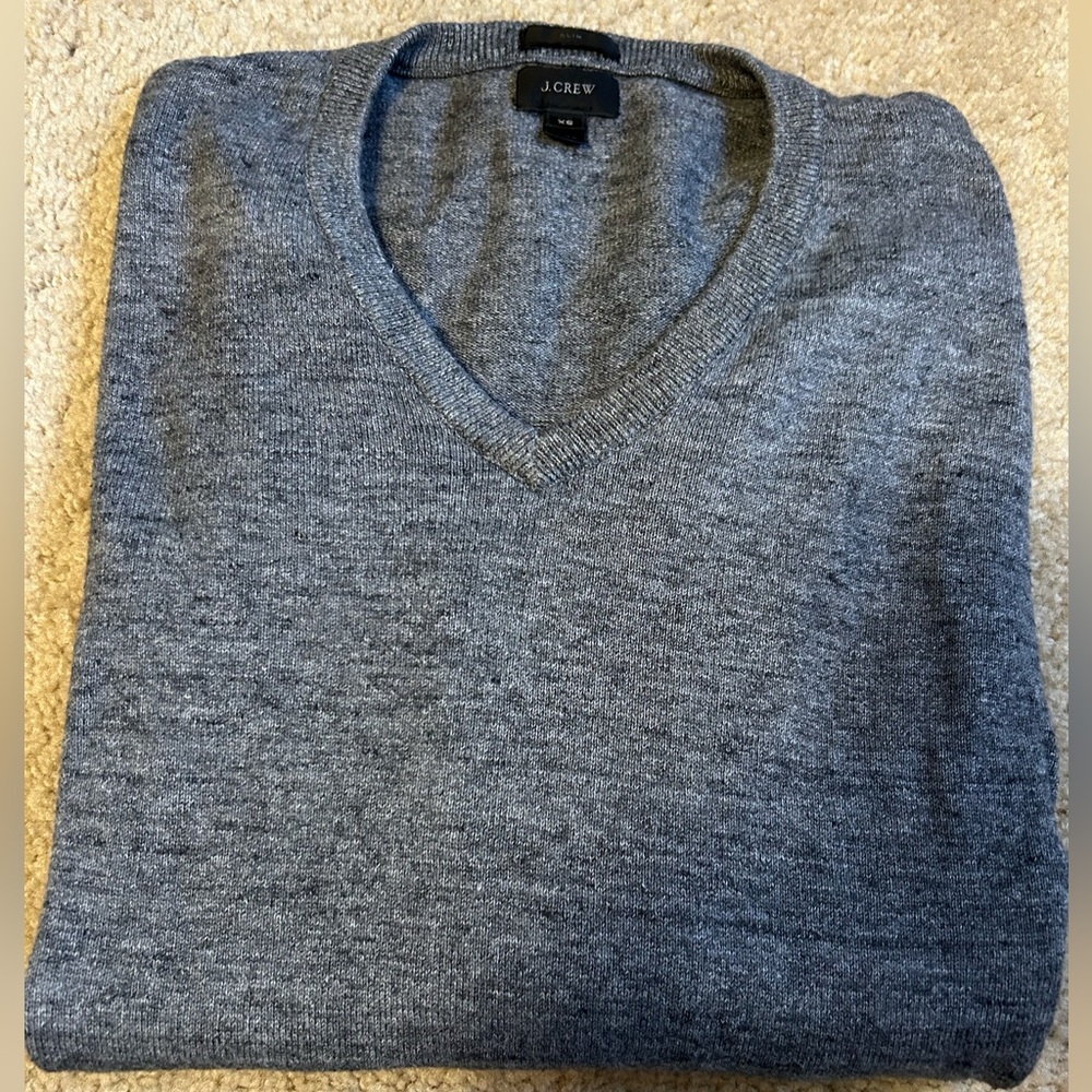 J Crew cotton v-neck sweater (x-small slim) - Picture 1 of 3